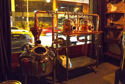 Rum distillery at Malecon Bar Milton