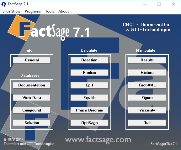 FactSage software