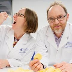 Dr Heather Smyth and Professor Jason Stokes keeping the crunch in low fat potato chips